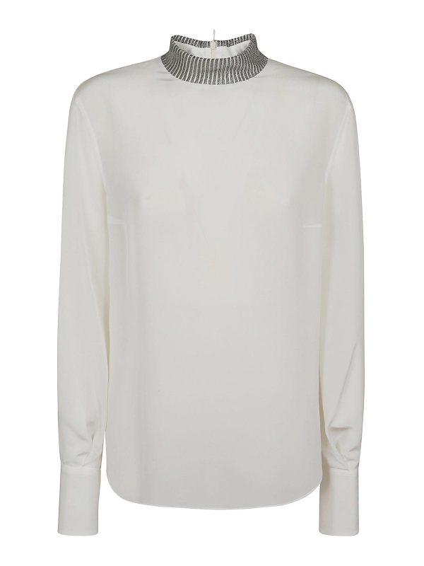 Brunello Cucinelli Pull Col Roulé - Beige