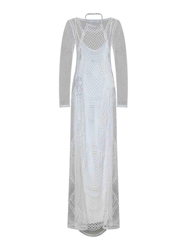 Alberta Ferretti Maxi Robe - Blanc