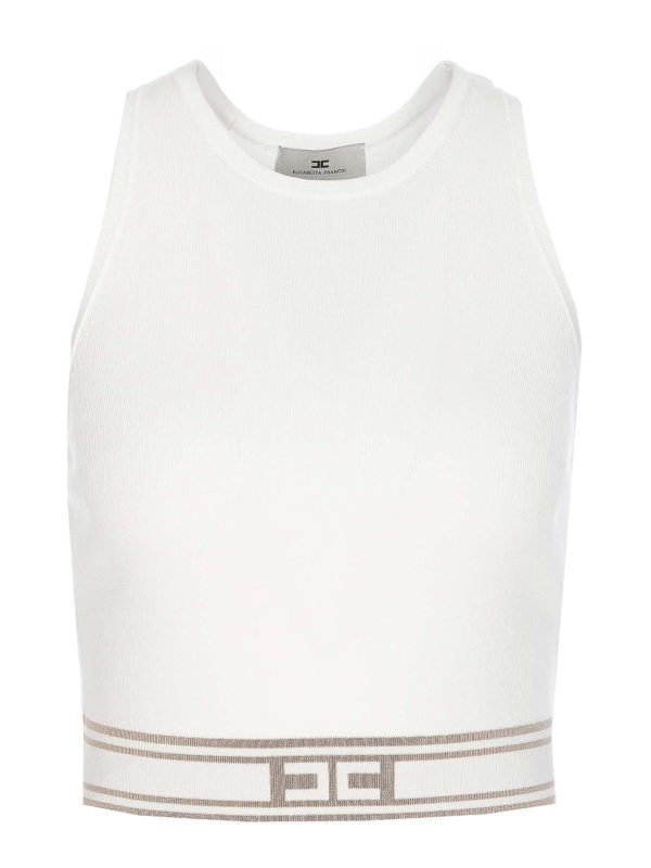 Elisabetta Franchi Top - Blanc