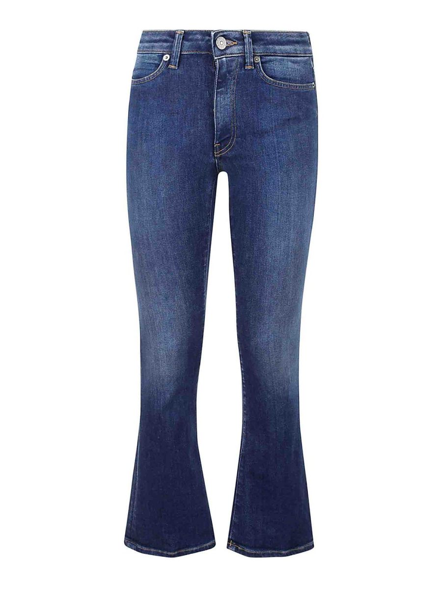 Dondup Jean Bootcut - Foncé Délavé