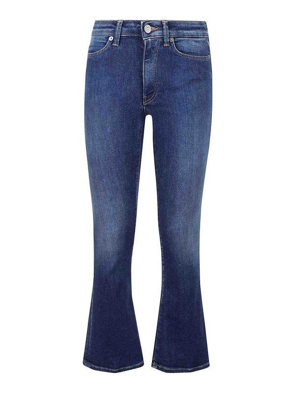 Dondup Jean Bootcut - Foncé Délavé