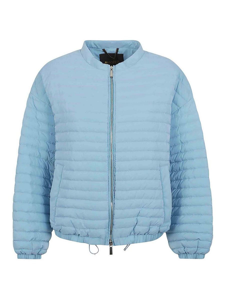 Moorer Manteau Au Genou - Bleu Clair
