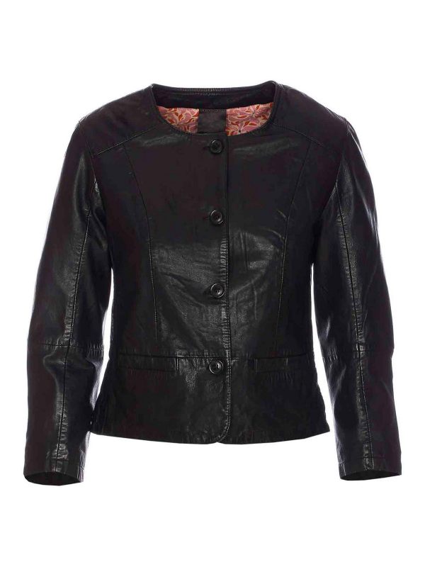 Bully Blouson En Cuir - Noir