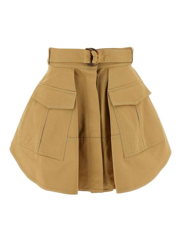Zimmermann Jupe Midi - Beige