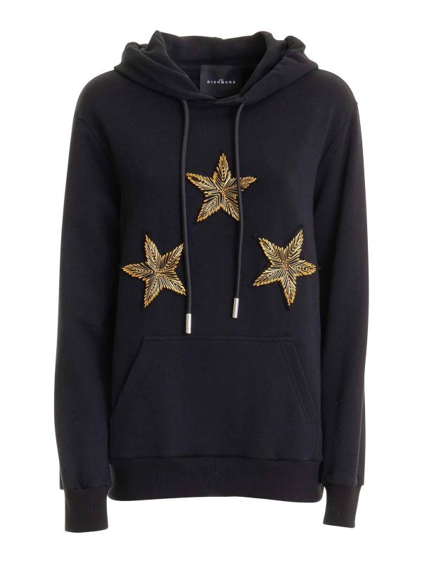 John Richmond Pull Col Rond - Noir