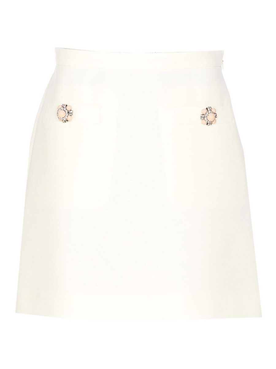Valentino Garavani Mini Jupe - Blanc