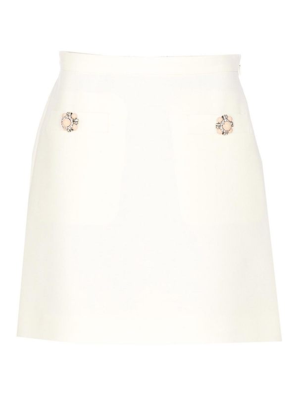 Valentino Garavani Mini Jupe - Blanc