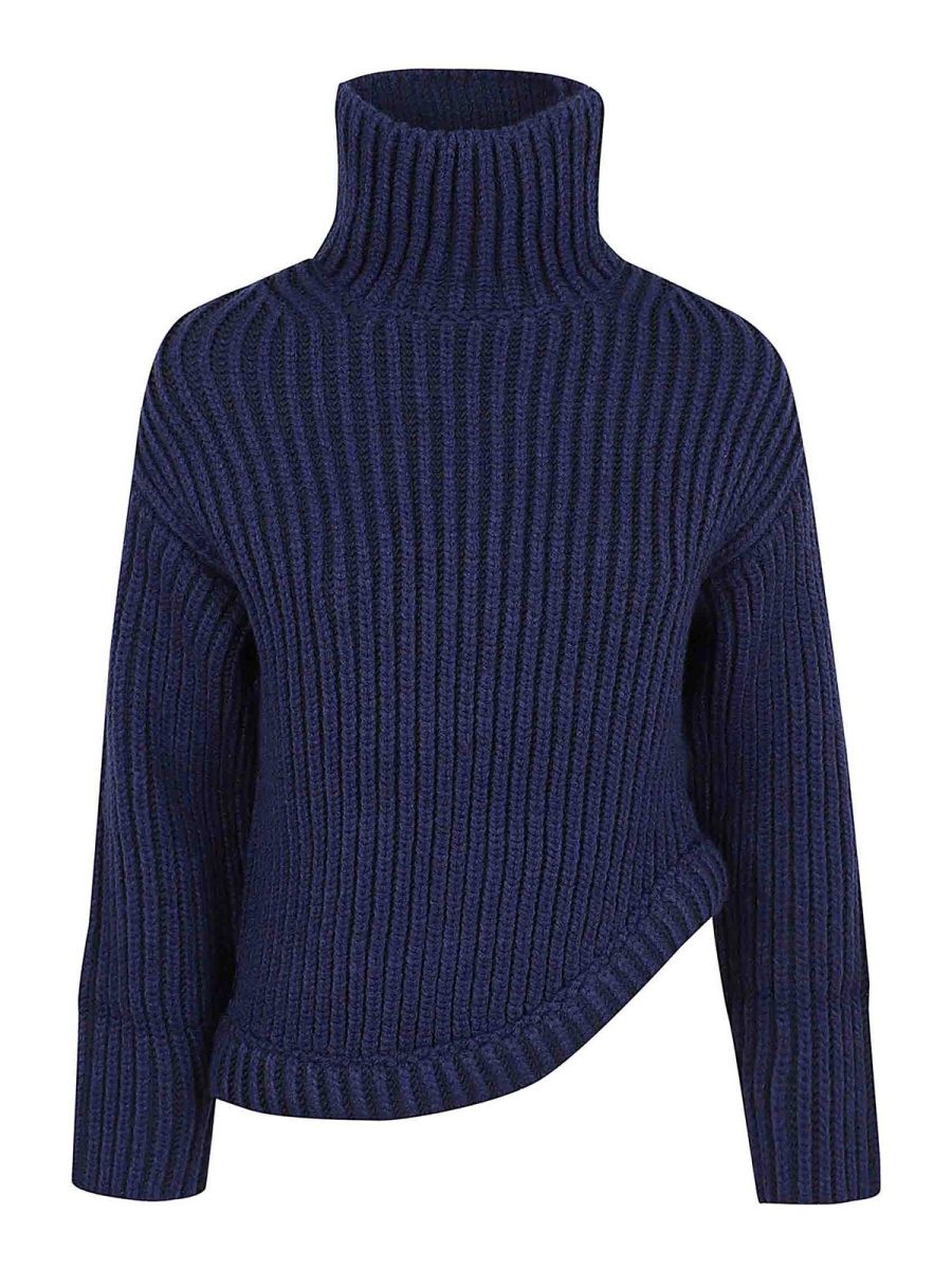 Victoria Beckham Pull Col Rond - Bleu