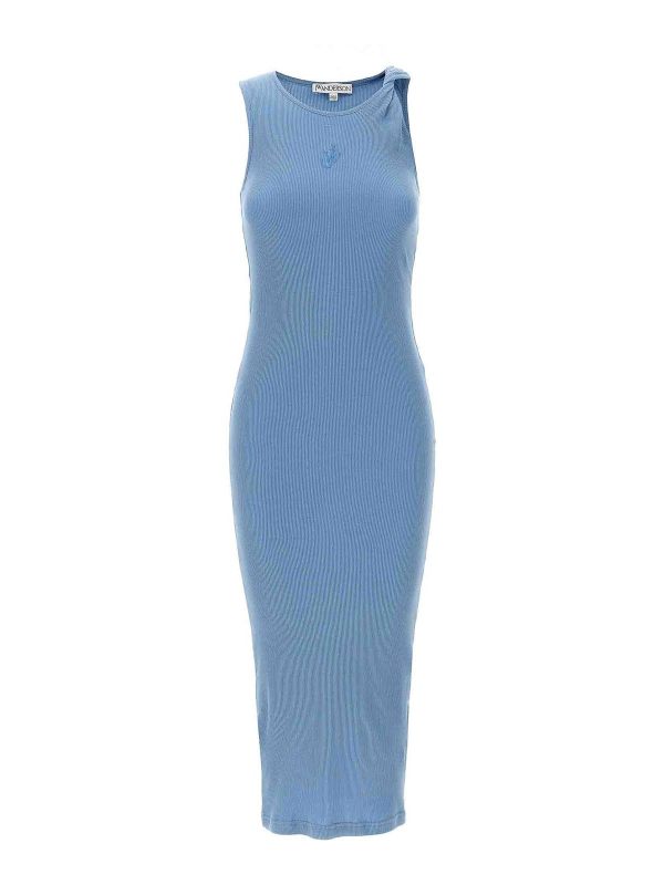 J. W. Anderson Robe Au Genou - Bleu Clair