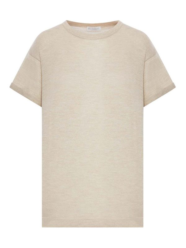 Brunello Cucinelli Pull Col Rond - Couleur Chair