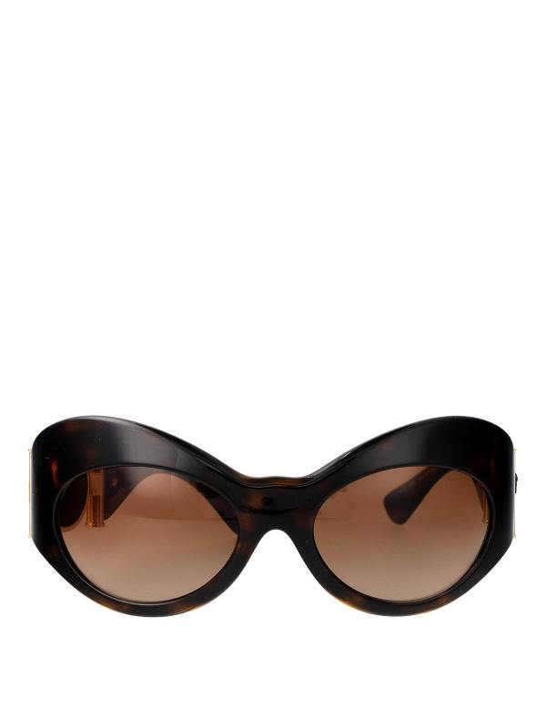 Versace Lunettes De Soleil - Marron