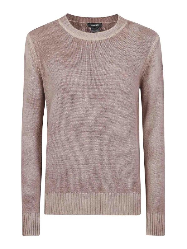 Avant Toi Pull Col Rond - Marron Clair