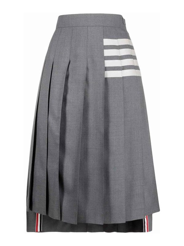 Thom Browne Jupe Midi - Gris