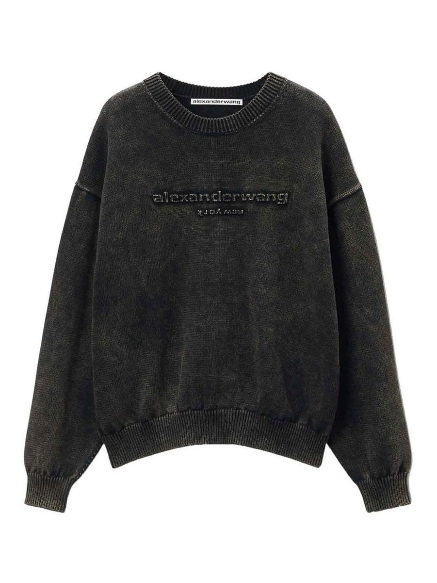 Alexander Wang Pull Col Rond - Noir