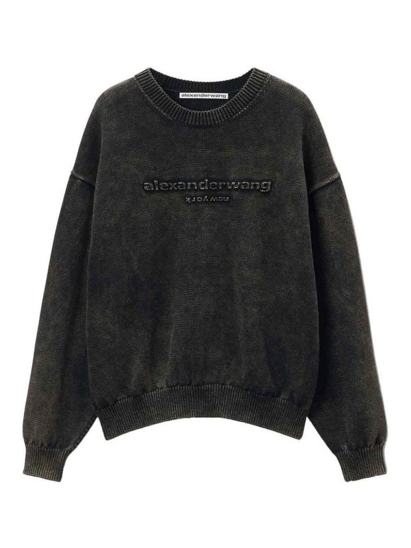 Alexander Wang Pull Col Rond - Noir