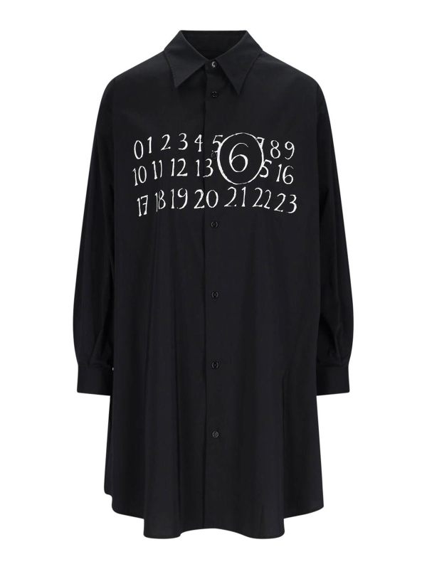 MM6 Maison Margiela Maxi Robe - Noir