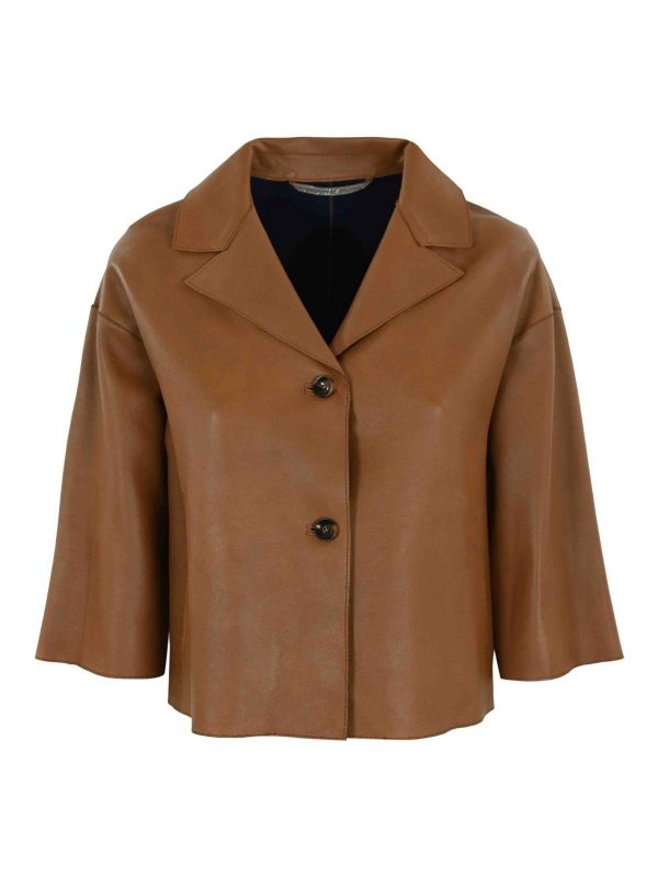 Leather Authority Blouson En Cuir - Marron