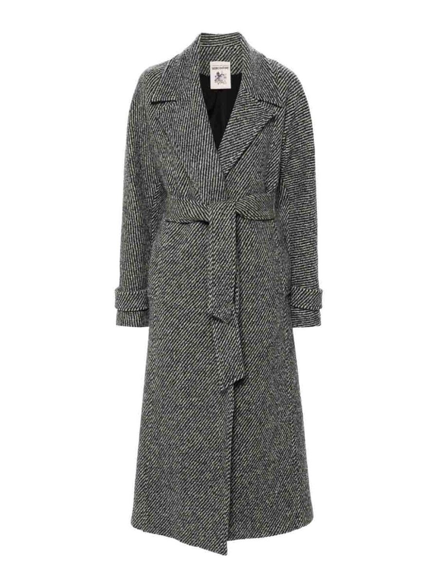 Semicouture Manteau Court - Gris