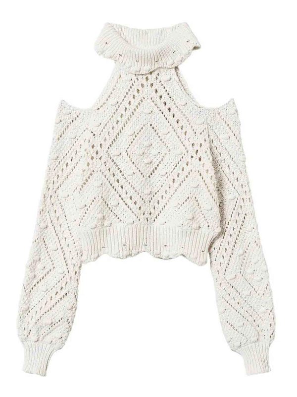Twinset Pull Col Rond - Beige