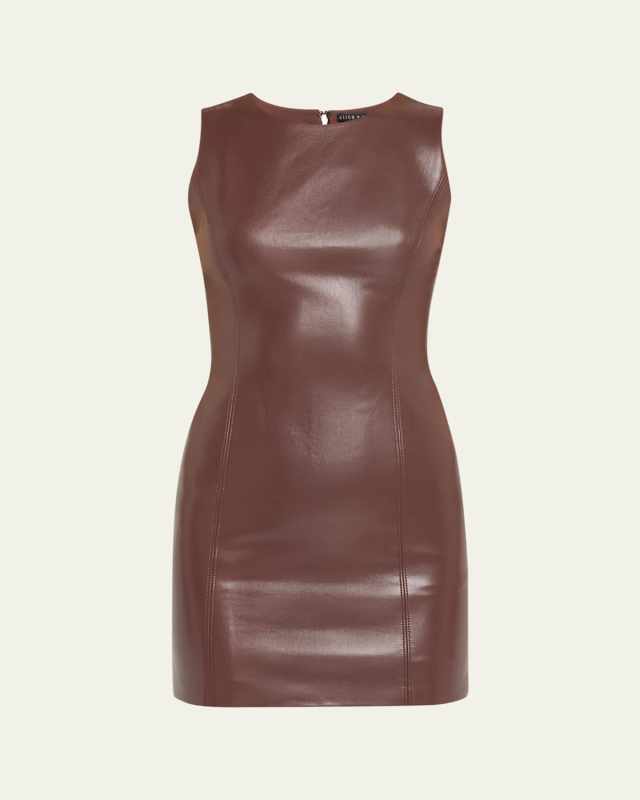 Lena Vegan Leather Mini Dress