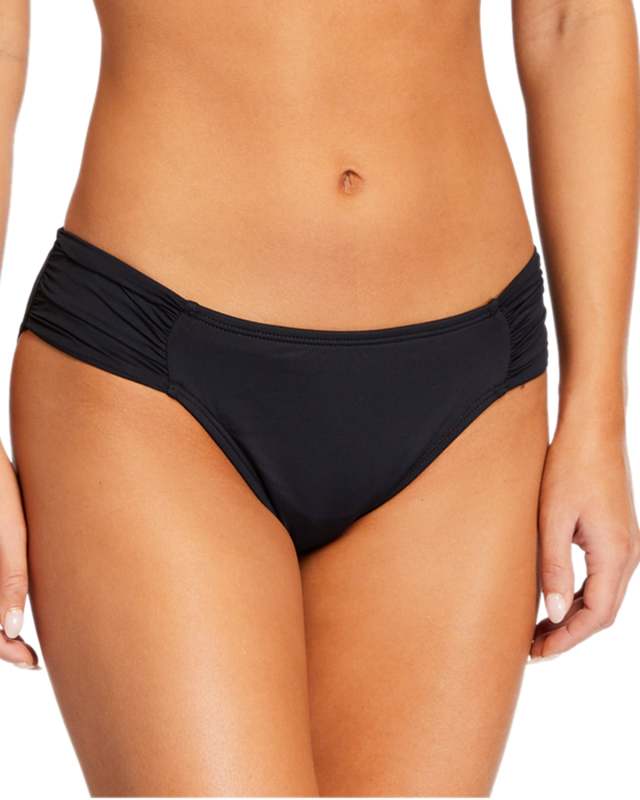 Side-Shirred Hipster Bikini Bottom