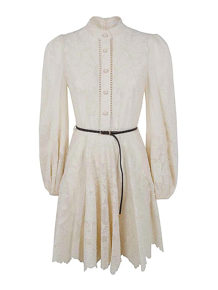 Zimmermann Robe Courte - Blanc