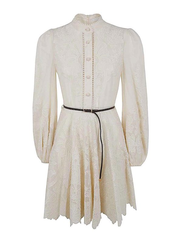 Zimmermann Robe Courte - Blanc
