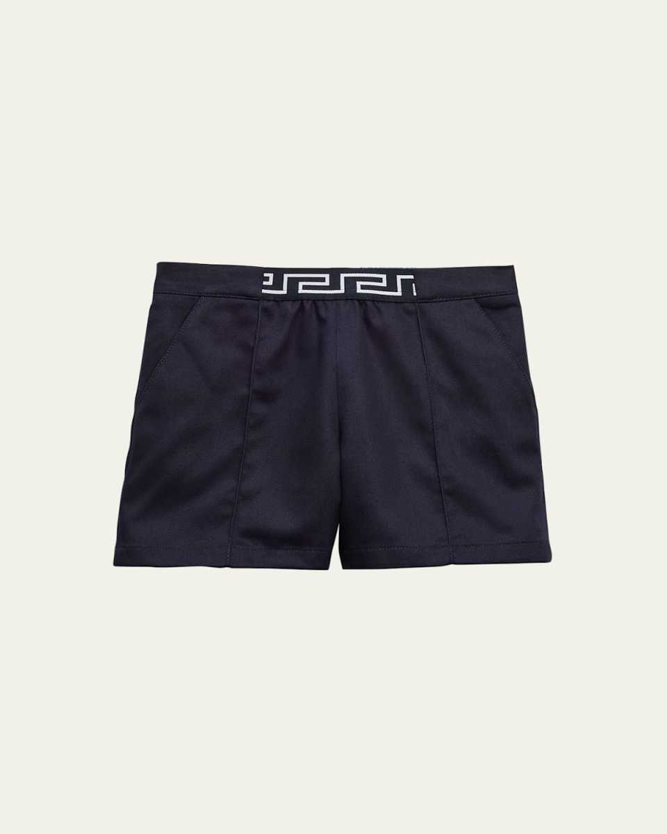 Girl's Gabardine Denim Shorts, Size 18M-36M