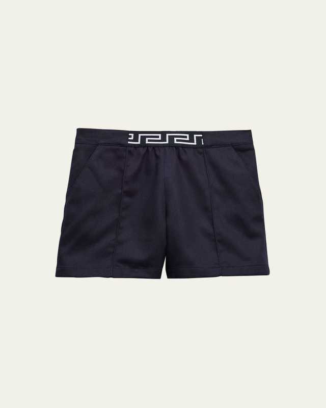 Girl's Gabardine Denim Shorts, Size 18M-36M