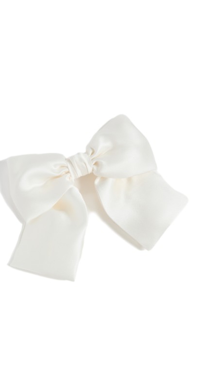 Jennifer Behr Tilly Bow Barrette Cream