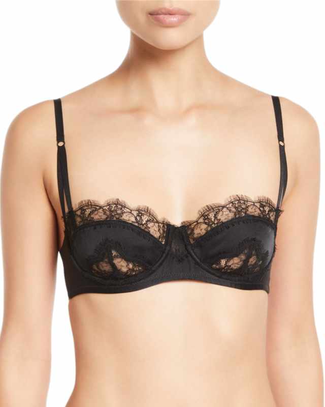 Sensuel Lace-Trim Underwire Balconette Bra