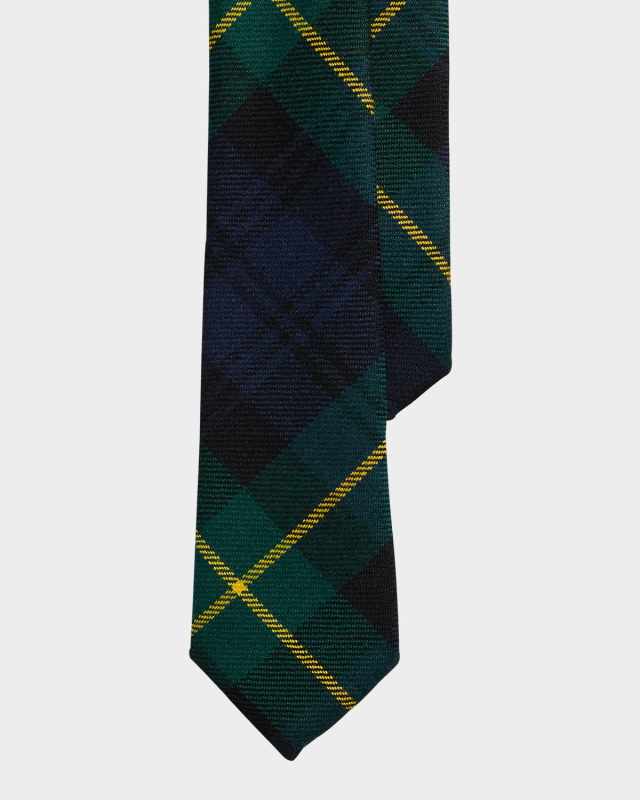 Boy's Tartan-Print Necktie, 4-7