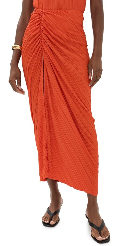 Good American Plisse Maxi Sarong Roma002