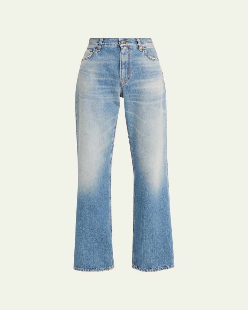 Korea Straight-Leg Jeans