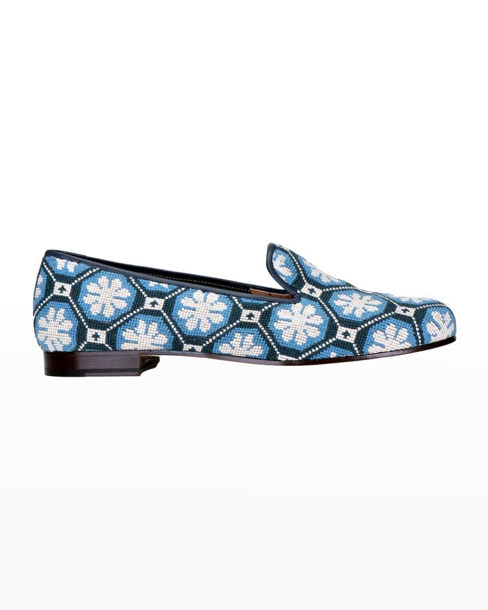 Kent Embroidered Smoking Slipper Loafers