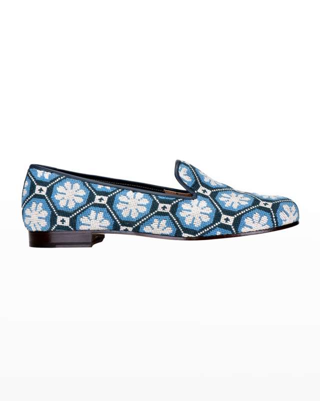 Kent Embroidered Smoking Slipper Loafers
