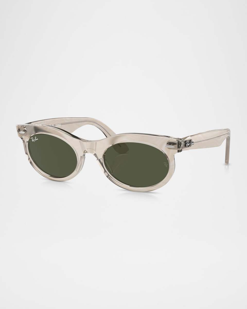 Wayfarer Oval Propionate Sunglasses, 53mm