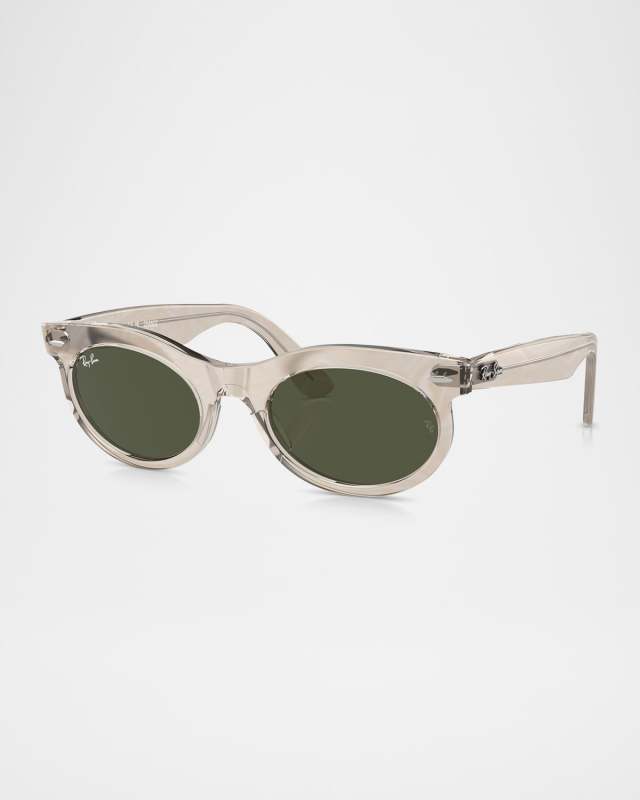 Wayfarer Oval Propionate Sunglasses, 53mm