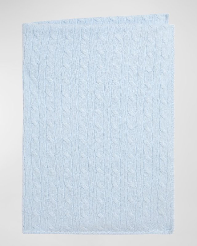 Boy's Cable Knit Cashmere Blanket