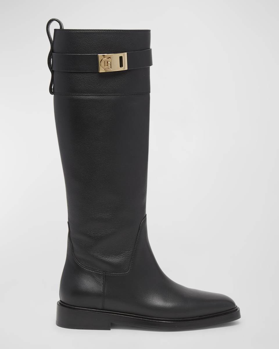 Roly Leather Gancino Buckle Tall Boots