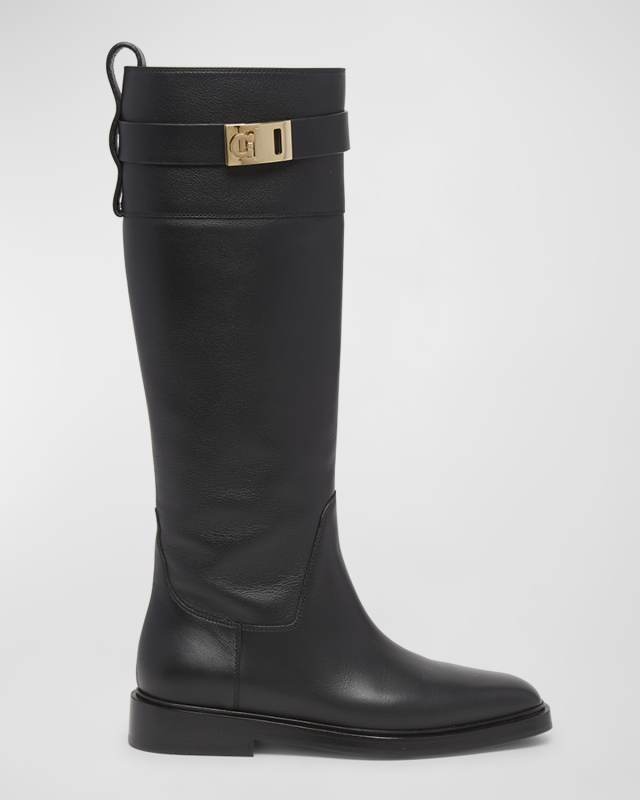 Roly Leather Gancino Buckle Tall Boots