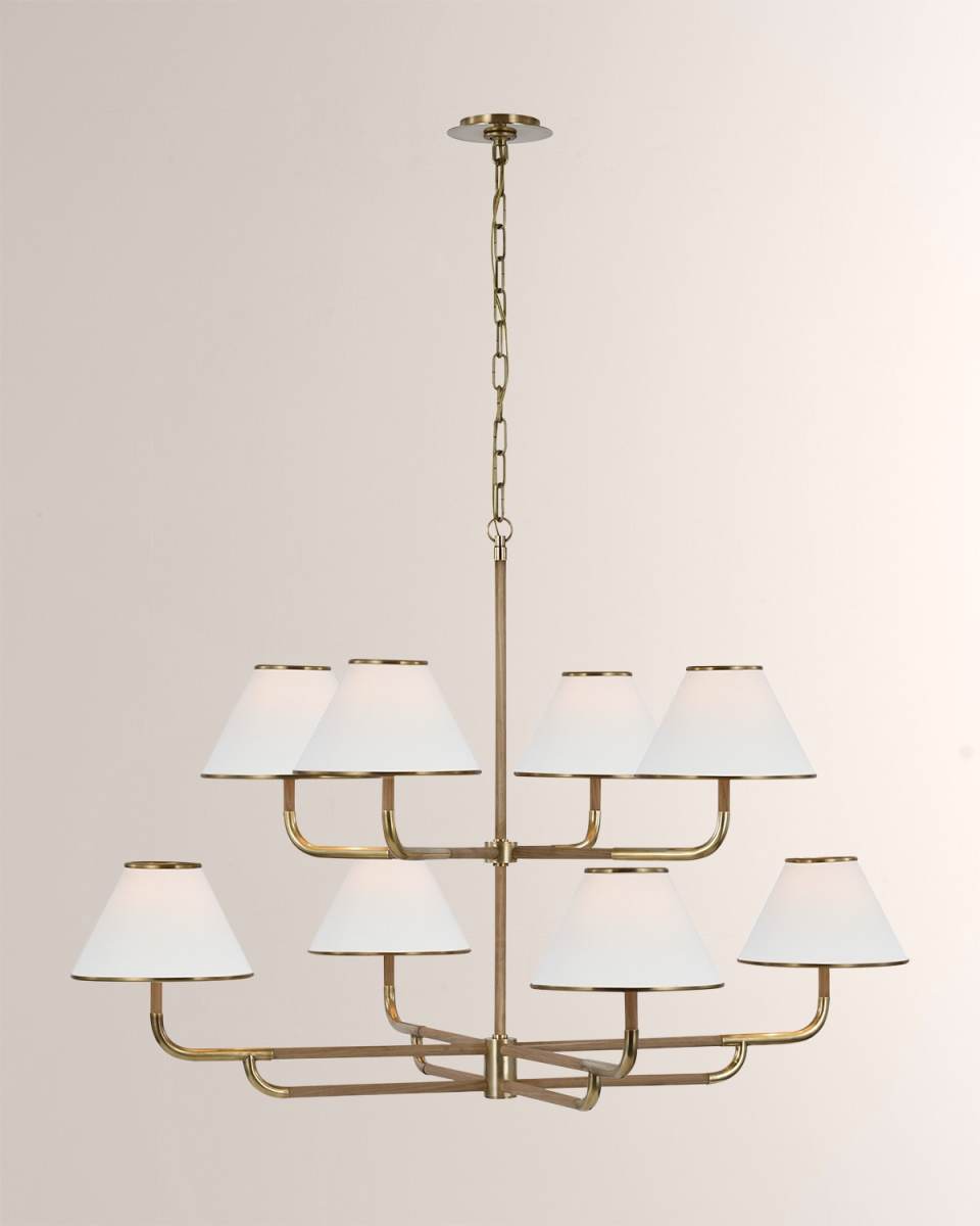 Rigby Grande 2-Tier 8-Light Chandelier by Marie Flanigan - 49"