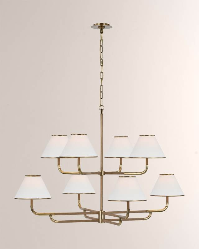 Rigby Grande 2-Tier 8-Light Chandelier by Marie Flanigan - 49"