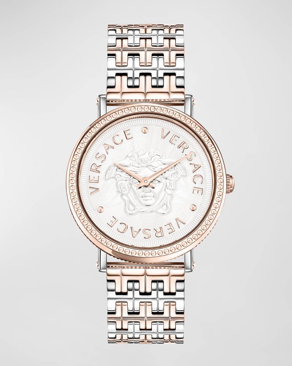 37mm V-Dollar Watch with Bracelet Strap, Two-Tone