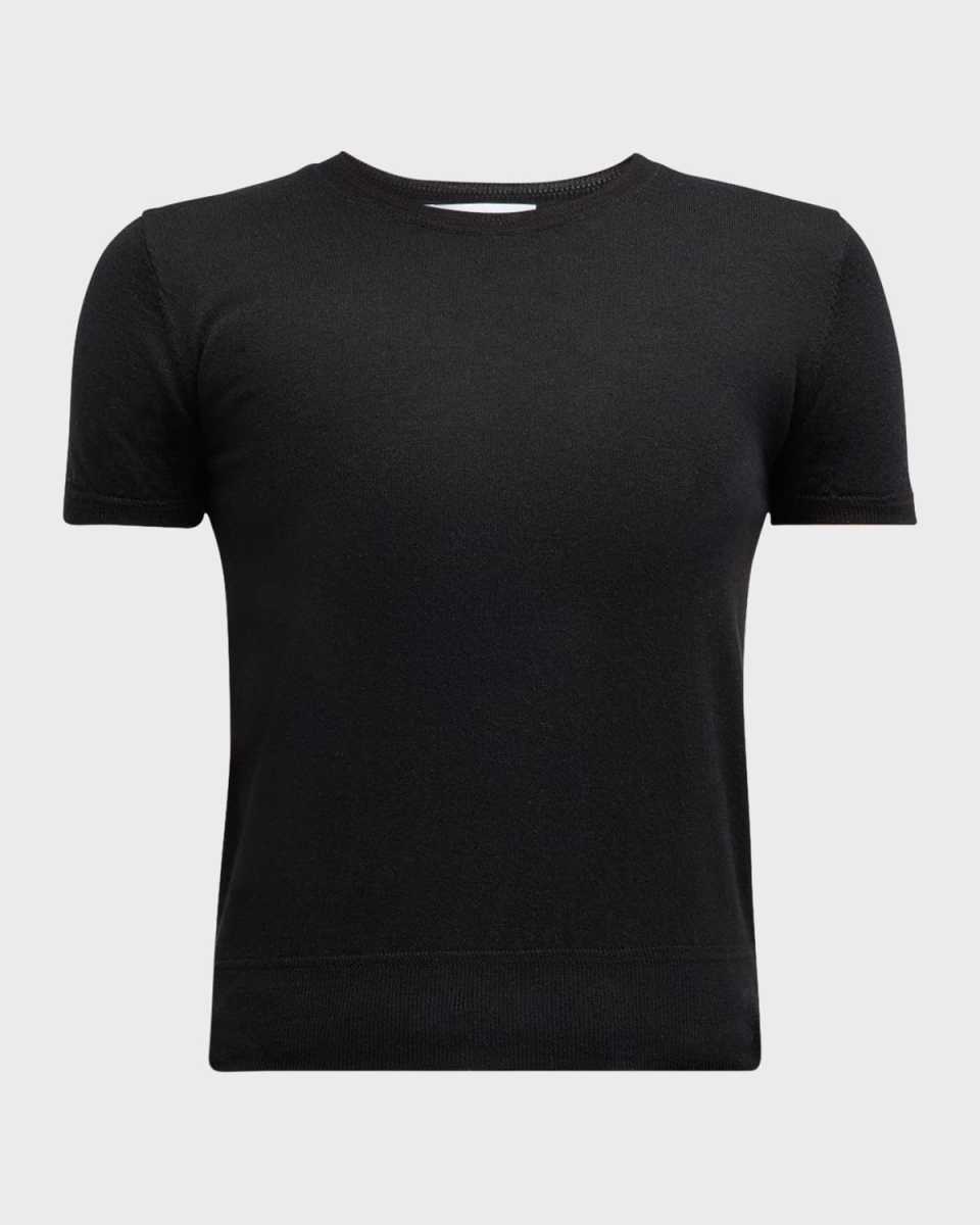 Classic Short-Sleeve Crewneck Sweater
