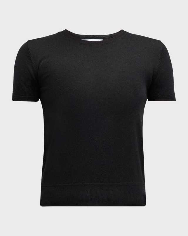 Classic Short-Sleeve Crewneck Sweater