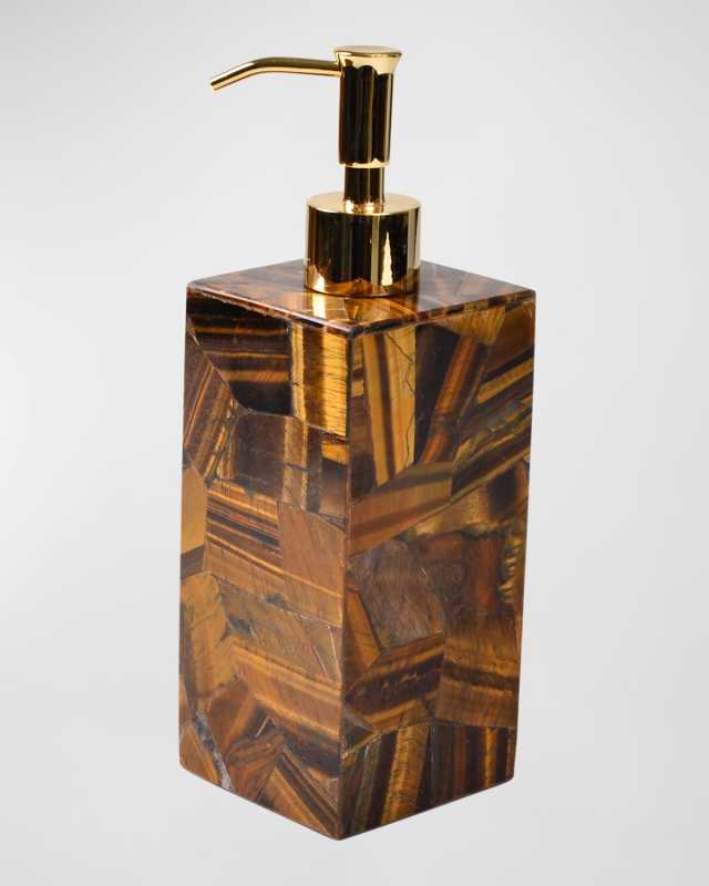 Taj Random Tiger Eye Pump Soap Dispenser