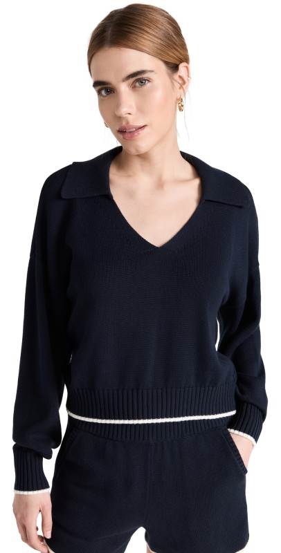 Sweaty Betty Coastal Relaxed Sweater Navy Blue