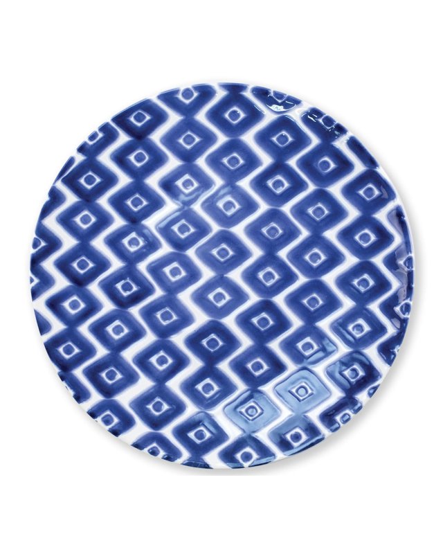 Santorini Diamond Dinner Plate