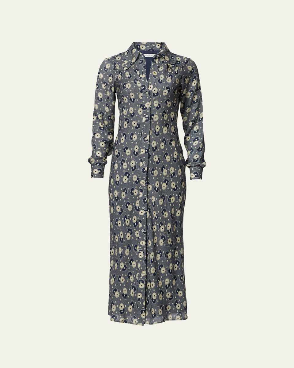 Lotte Daisy Long-Sleeve Shirtdress
